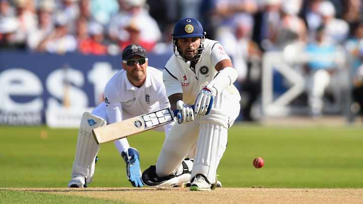 Vijay leads India with unbeaten century against England Vijay leads India with unbeaten century against England