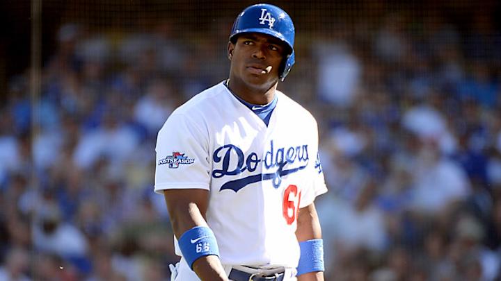 Dashboard cam shows arrest of Yasiel Puig for reckless driving Dashboard cam shows arrest of Yasiel Puig for reckless driving