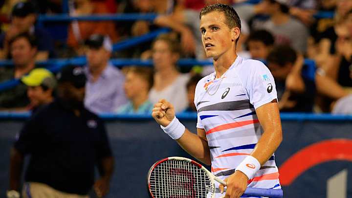 Vasek Pospisil downs Tomas Berdych again, advances to Citi Open quarters