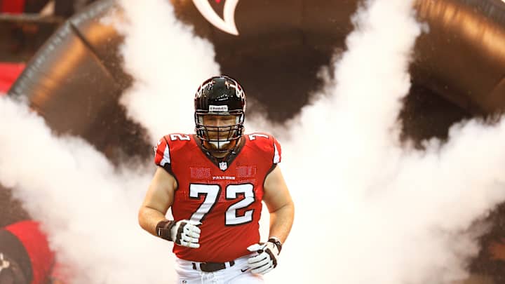 Falcons LT Sam Baker carted off field with knee injury vs. Texans Falcons LT Sam Baker carted off field with knee injury vs. Texans