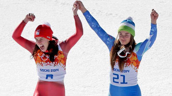 Maze and Gisin tie for Olympic downhill gold Maze and Gisin tie for Olympic downhill gold