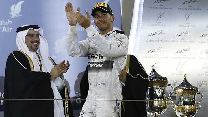 Hamilton edges Rosberg to capture Bahrain Grand Prix title
