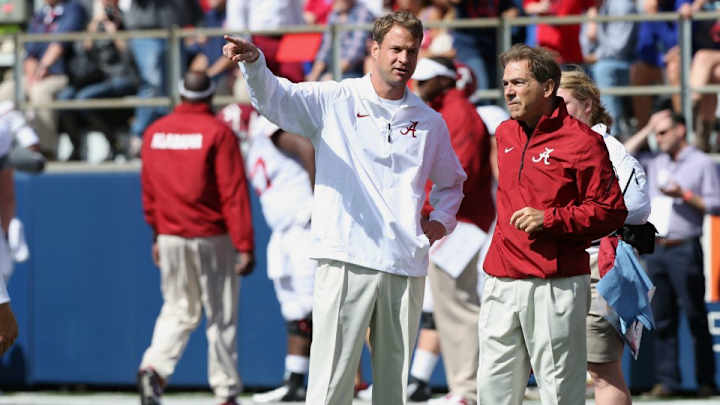 Lane Kiffin says Nick Saban made a joke once