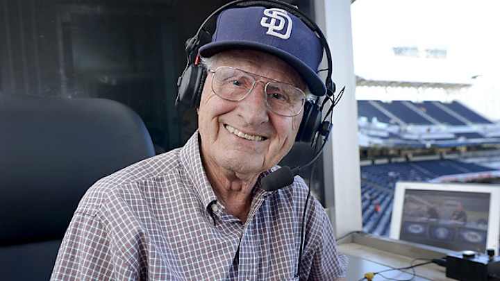 Jerry Coleman honored at ballpark service