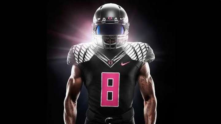 Oregon unveils Breast Cancer Awareness uniforms for Thursday Oregon unveils Breast Cancer Awareness uniforms for Thursday