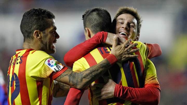 Messi sets up 4 in Barcelona's Copa del Rey win over Levante