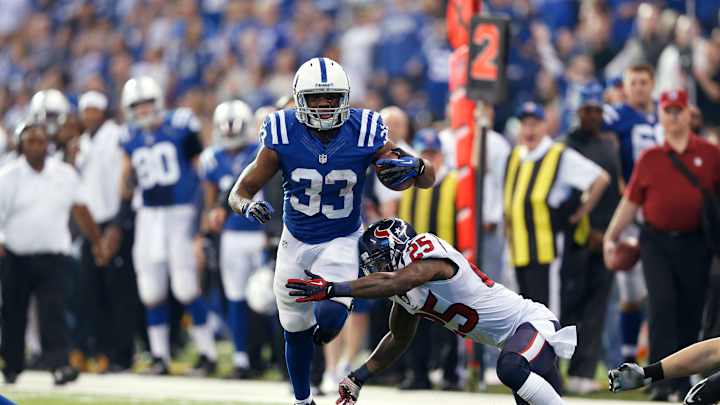 Report: Colts running back Vick Ballard tears Achilles tendon in camp Report: Colts running back Vick Ballard tears Achilles tendon in camp