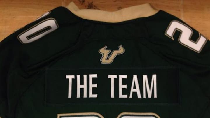 USF wanted uniforms to say 'THE TEAM' but the NCAA stopped them USF wanted uniforms to say 'THE TEAM' but the NCAA stopped them