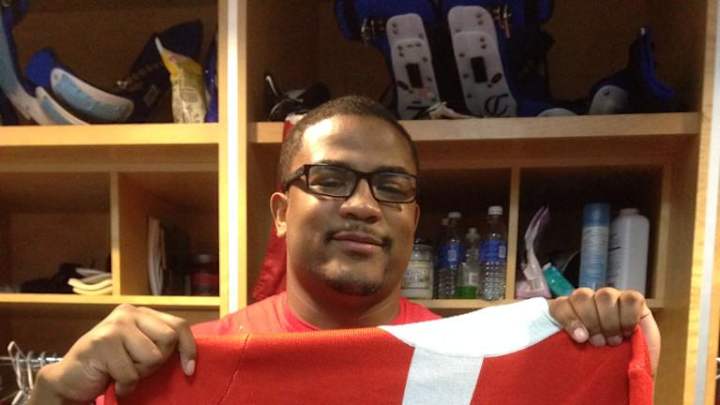 Lions defensive line wears ugly Christmas sweaters Lions defensive line wears ugly Christmas sweaters