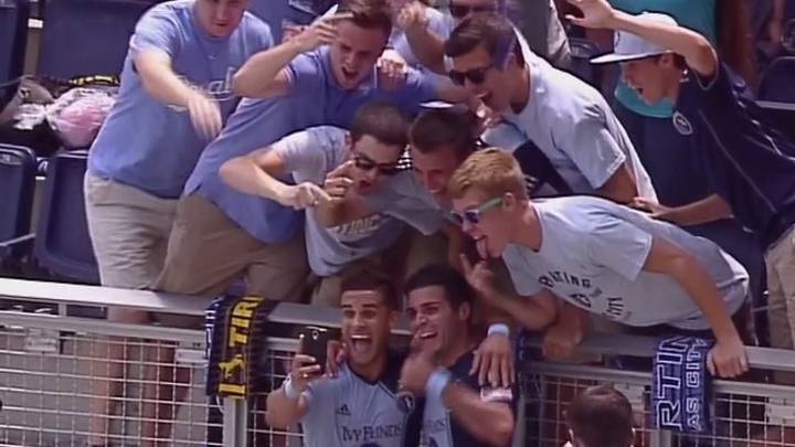 MLS player gets yellow card for taking post-goal selfie MLS player gets yellow card for taking post-goal selfie
