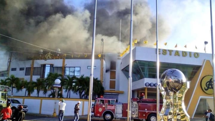Estadio Cibao, largest stadium in Dominican Republic, damaged in fire