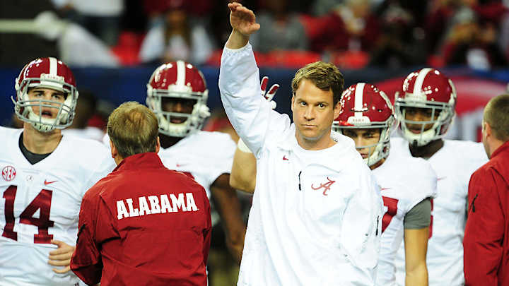 Refreshed and successful, Alabama's Lane Kiffin finally greets the press