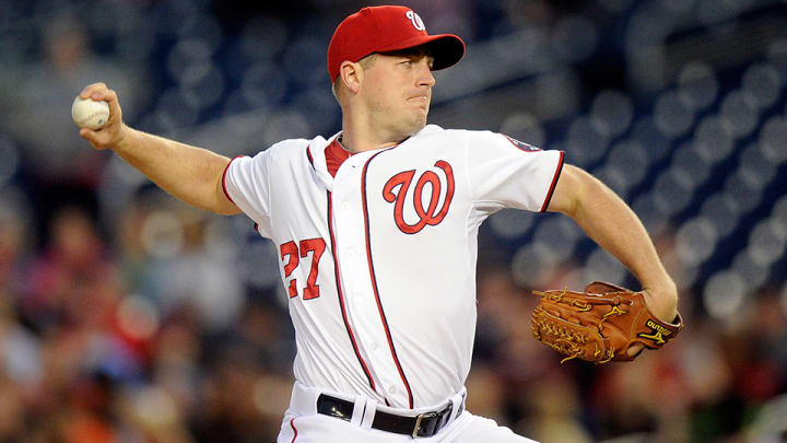 Nationals ace Jordan Zimmermann leaves game with biceps cramp