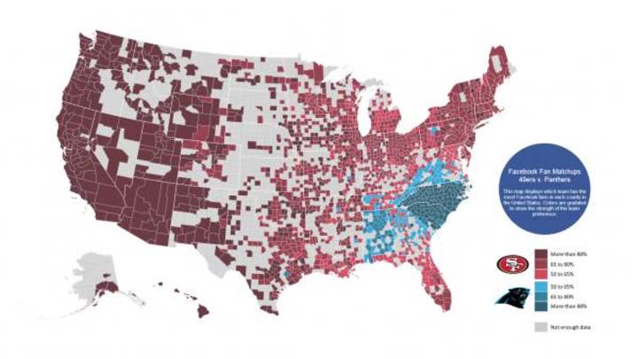 NFL Playoffs: Maps show Broncos, 49ers, Patriots and Saints have edge in fans this weekend