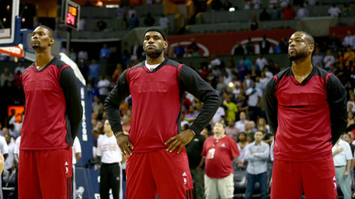 Heat show solidarity with Clippers by staging silent protest against Donald Sterling