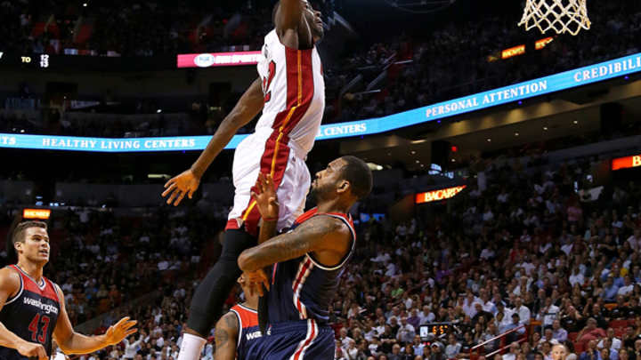 Video: Heat's Ennis with unbelievable dunk in victory against Wizards