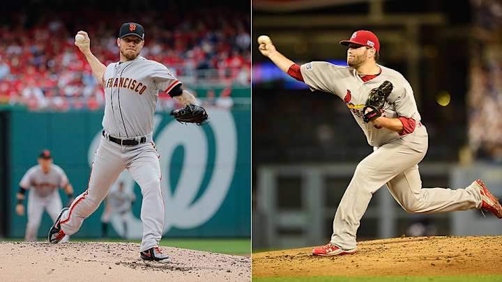Which of Cardinals, Giants have edge on mound in NLCS Game 2?