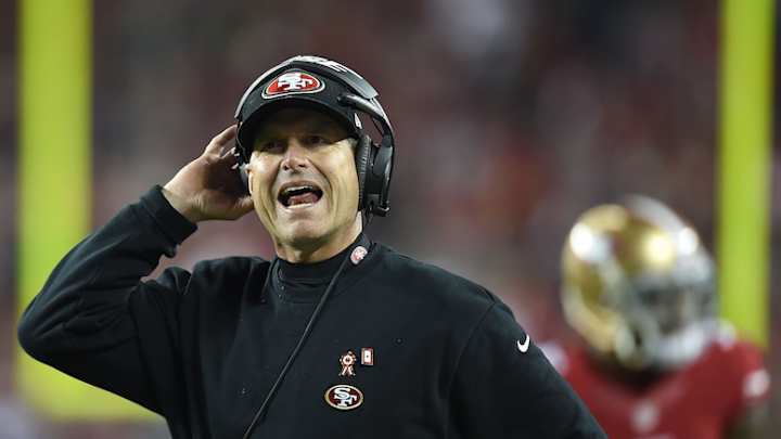 Report: Raiders favorites to trade for Jim Harbaugh; Jets also monitoring