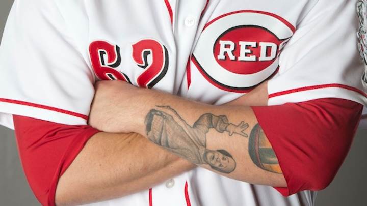Reds Pitcher Trevor Bell Honors Famous Clown Grandfather with Tattoo