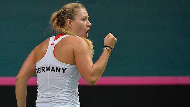 Petkovic, Kerber victories extend Germany lead over Slovakia