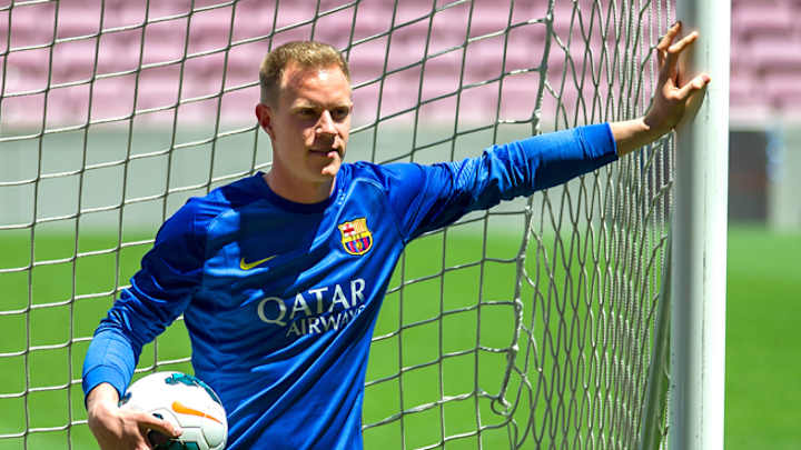 Barcelona signs goalkeeper Marc Andre ter Stegen to 5-year deal Barcelona signs goalkeeper Marc Andre ter Stegen to 5-year deal