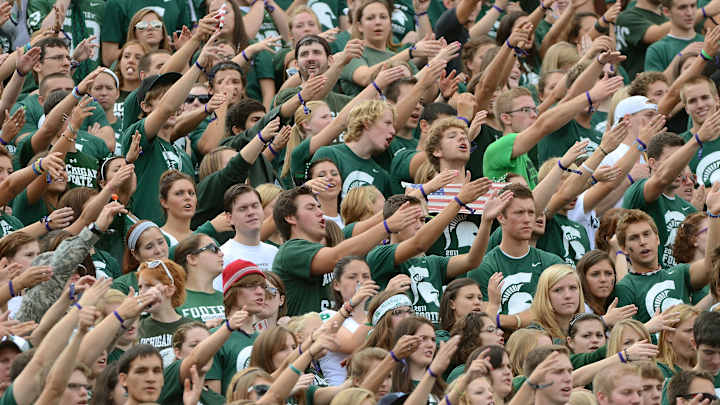 Michigan State considering heating student section at football games Michigan State considering heating student section at football games