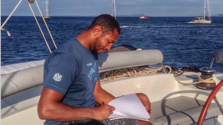 Boris Diaw signs his Spurs contract on a boat, because boats are great