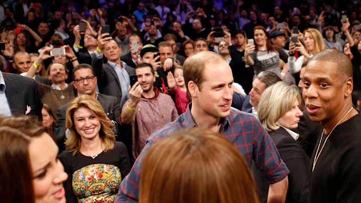 Jay-Z and Beyonce met William and Kate at the Nets game
