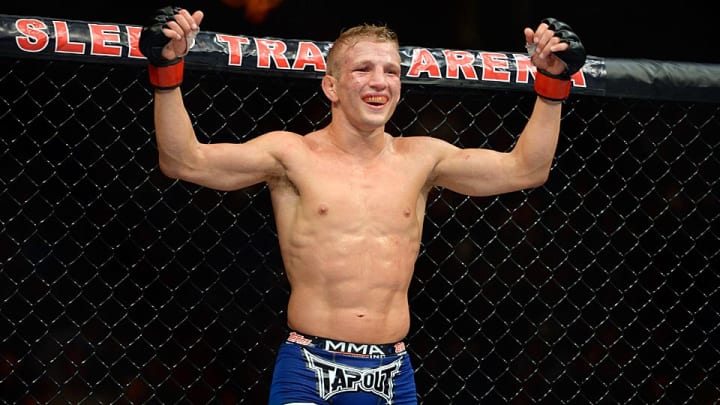 T.J. Dillashaw KO's replacement Joe Soto on 'haunted' UFC 177 card