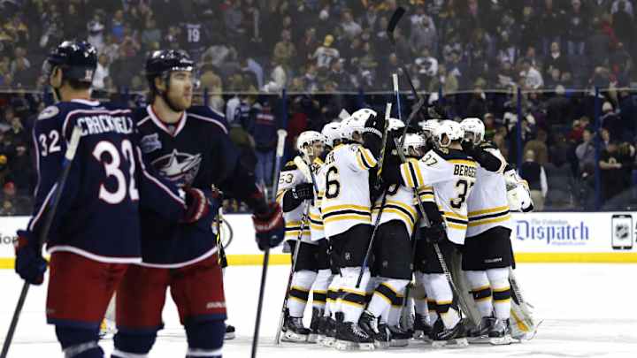 Khokhlachev shootout goal lifts Bruins by Jackets