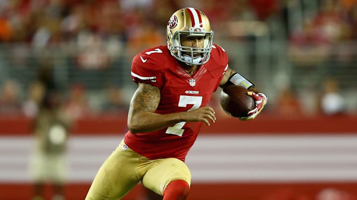 Colin Kaepernick fined for 'inappropriate language,' will appeal Colin Kaepernick fined for 'inappropriate language,' will appeal