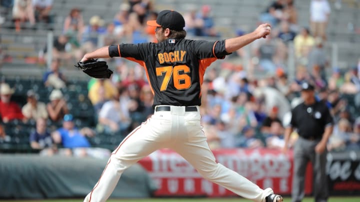 Giants call up pitcher Brett Bochy, son of manager Bruce Bochy