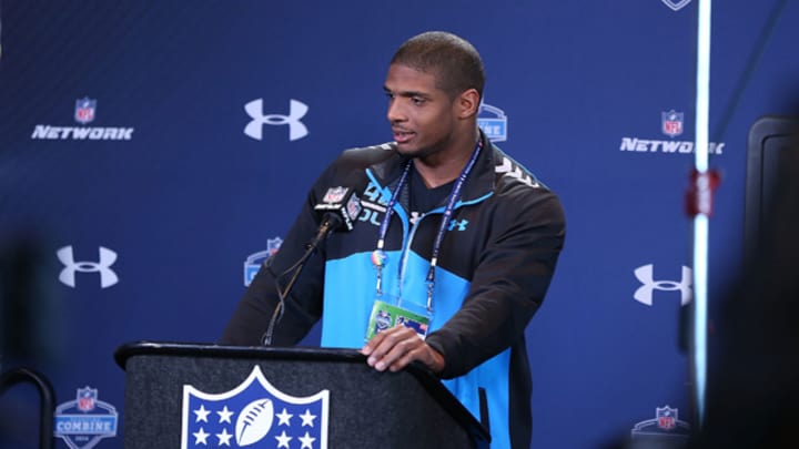 Michael Sam owns his moment at the scouting combine Michael Sam owns his moment at the scouting combine