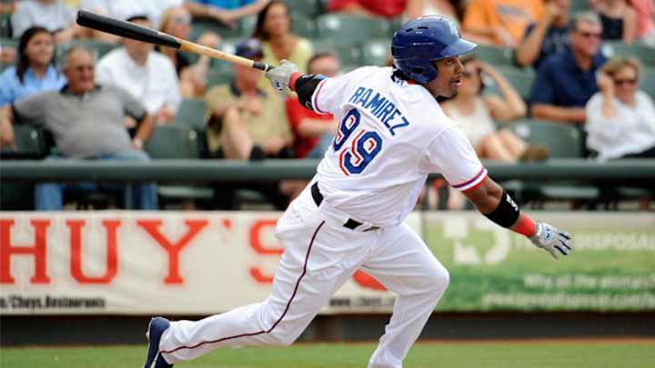 Manny Ramirez singles in first at-bat back on U.S. soil