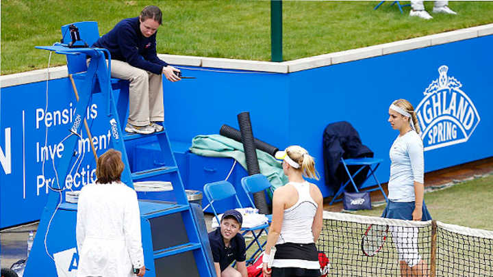 Sabine Lisicki cries foul after loss to Alison Riske in Birmingham Sabine Lisicki cries foul after loss to Alison Riske in Birmingham