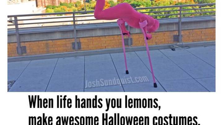 Paralympian Skier Wears Incredibly Creative Halloween Costume Paralympian Skier Wears Incredibly Creative Halloween Costume