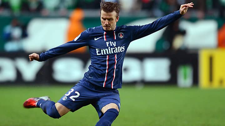 Beckham ready to start in Champions League game against Barca