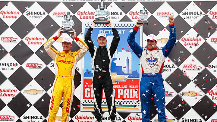 Mike Conway wins 1st of two races at Detroit Grand Prix Mike Conway wins 1st of two races at Detroit Grand Prix