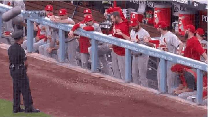 The Cardinals Pitching Staff Tries to Start a Dance-off with an L.A. Police Officer The Cardinals Pitching Staff Tries to Start a Dance-off with an L.A. Police Officer