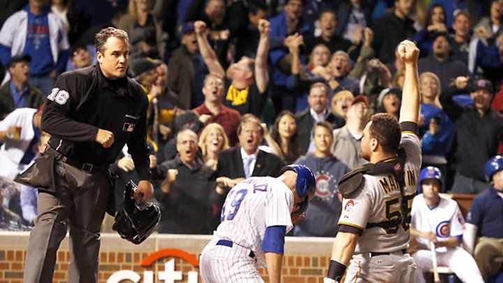 Five Cuts: Pirates, Reds clinch playoff berths, Rios cycles, Machado and Halladay hurt