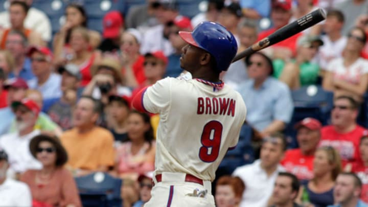 Domonic Brown barely misses cycle but continues home run binge Domonic Brown barely misses cycle but continues home run binge