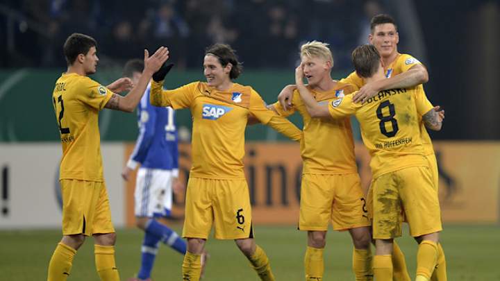 Hoffenheim stuns Schalke; Hamburg, Dortmund advance in German Cup