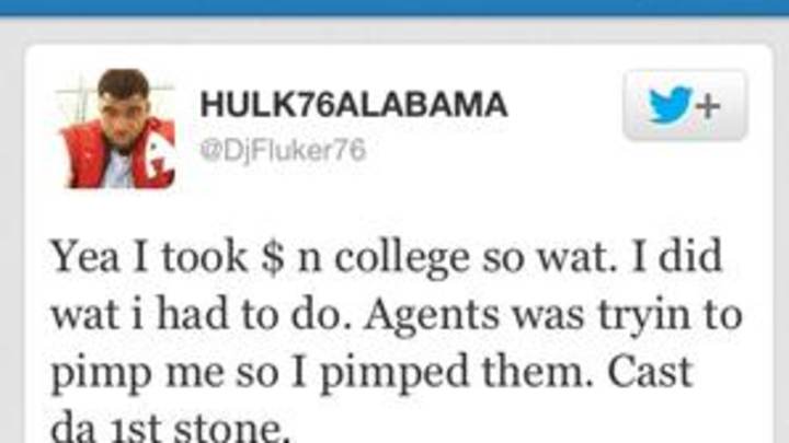 Ex-Alabama OL D.J. Fluker tweets about receiving money, says he was hacked