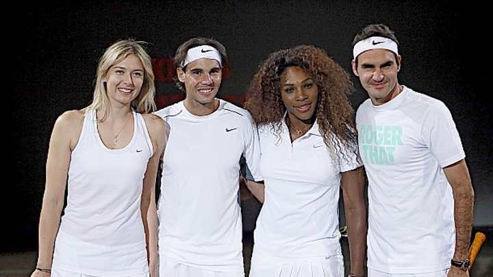 Photos: Sharapova, Nadal, Serena Williams, Federer play night tennis