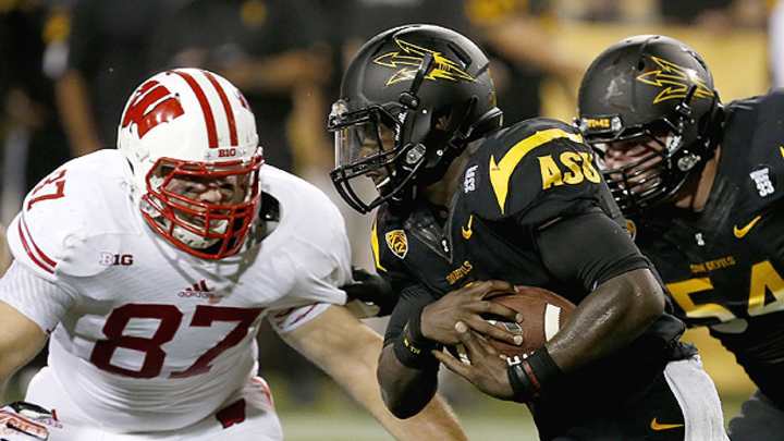 Watch: Arizona State upends No. 20 Wisconsin after strange finish in the desert