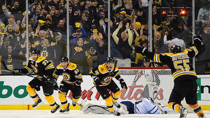 NHL playoffs: Bruins stun Leafs 5-4 in OT, win Game 7 with epic comeback NHL playoffs: Bruins stun Leafs 5-4 in OT, win Game 7 with epic comeback