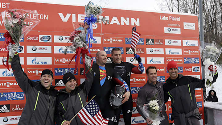Steven Holcomb wins again, U.S. sweeps two-man bobsled at WC