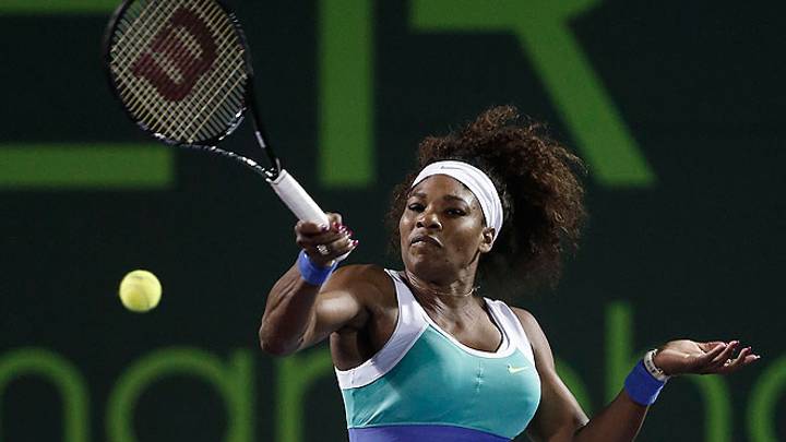 Serena Williams advances to Sony Open final against Sharapova Serena Williams advances to Sony Open final against Sharapova