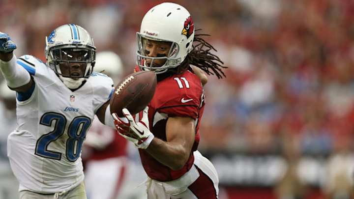 Cardinals' Larry Fitzgerald sits out practice, uncertain vs. Saints