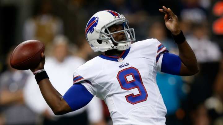 E.J. Manuel out with knee injury, Thad Lewis to start